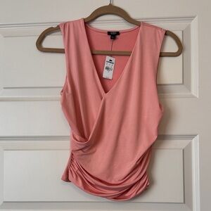 New with Tags Express Soft Pink Draped Blouse